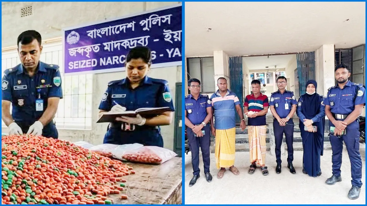মঠবাড়িয়ায় ২০০৫ পিস ইয়াবাসহ ২ মাদক কারবারি গ্রেফতার