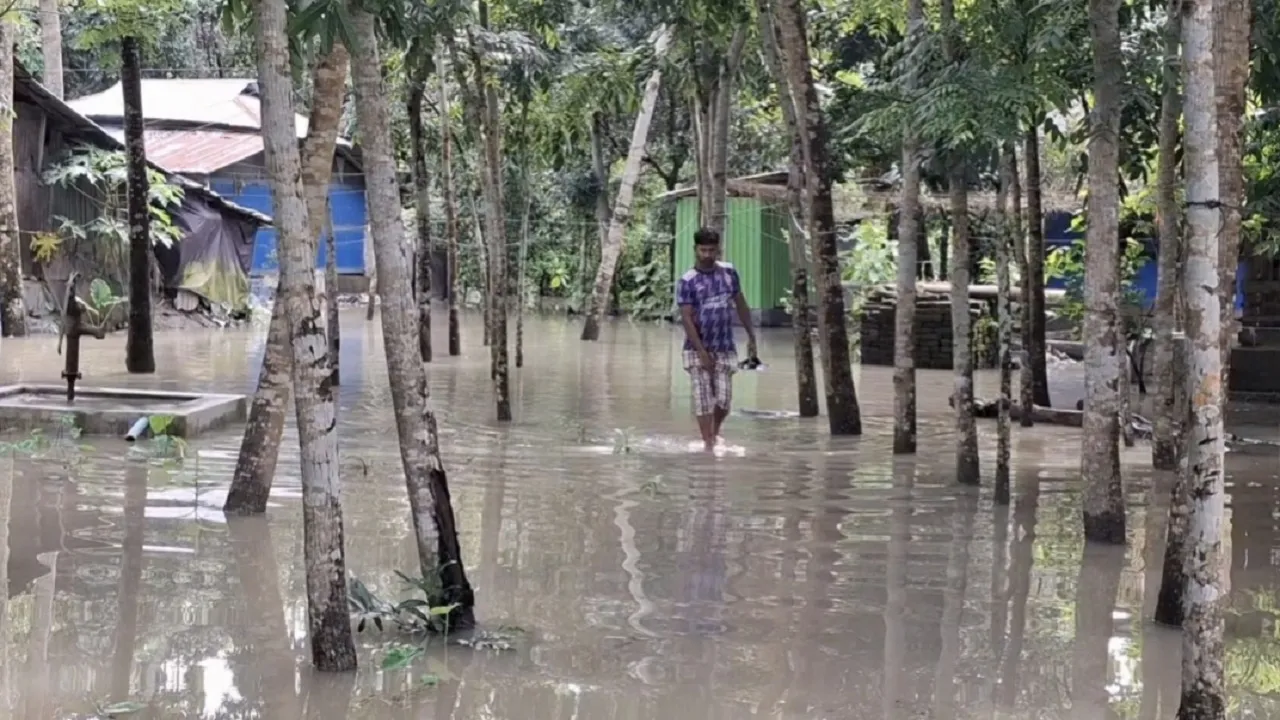 নদ-নদীর পানি বৃদ্ধি, উপকূলীয় জেলা পিরোজপুরের জনজীবন বিপর্যস্ত
