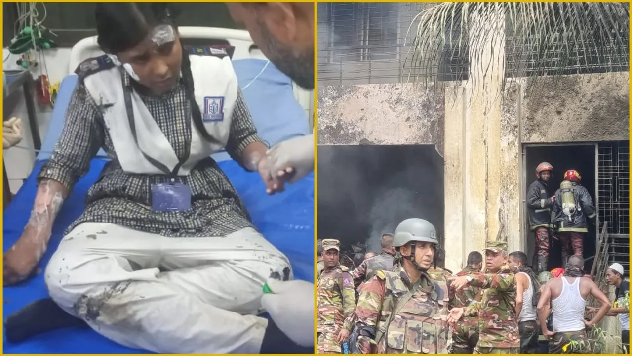 বিমান বিধ্বস্তের ঘটনায় আতঙ্কিত মাইলস্টোনের শিক্ষার্থীরা