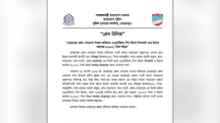 গাংনীতে ডিবির অভিযানে ইয়াবাসহ মাদককারবারি গ্রেফতার