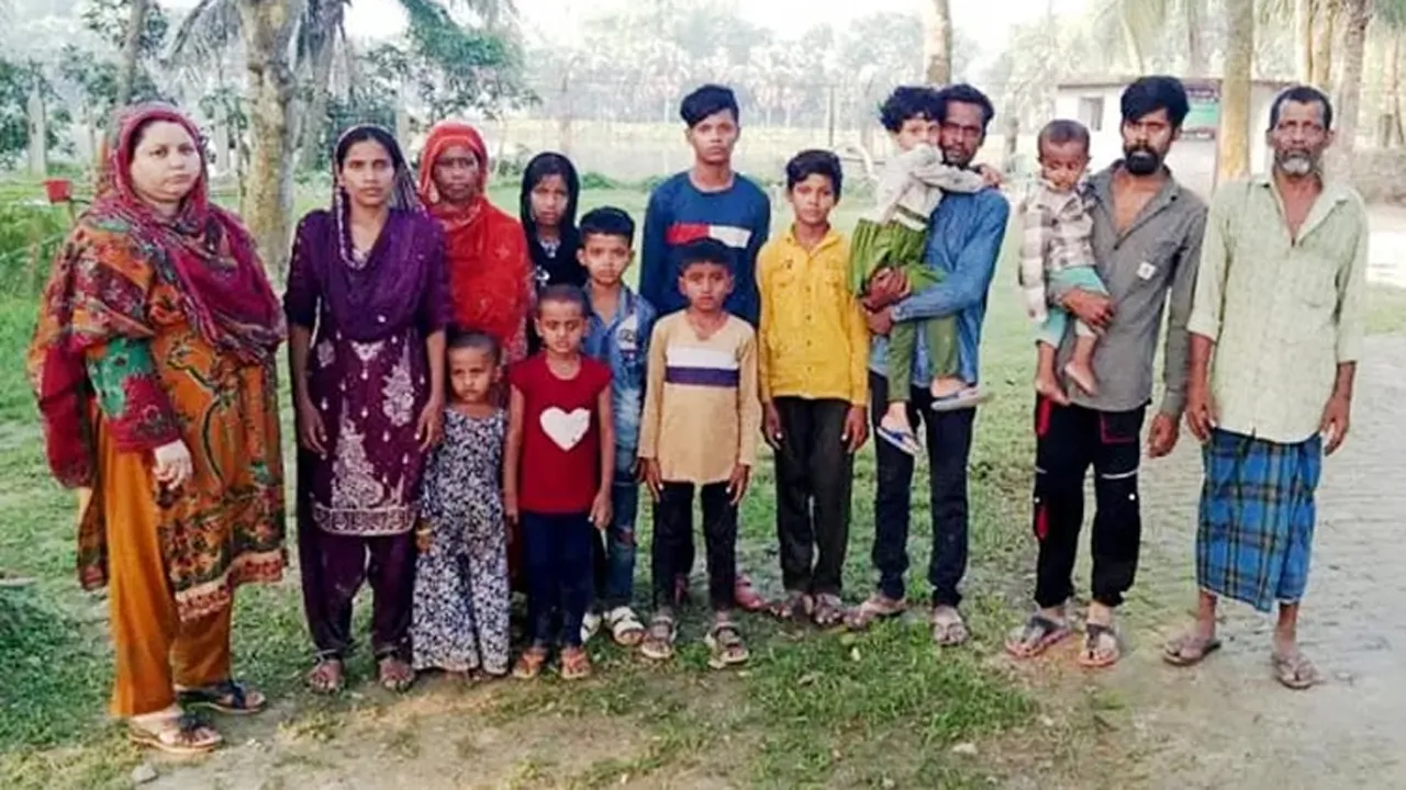 বিরামপুর সীমান্তে ১৫ জনকে জোরপূর্বক পুশইন বিএসএফের
