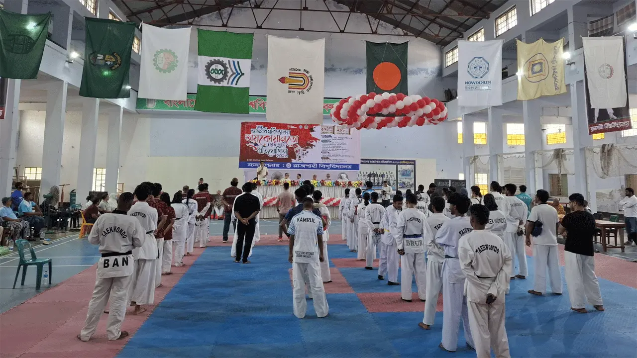 রাবিতে প্রথম আন্তঃবিশ্ববিদ্যালয় তায়কোয়ানডো প্রতিযোগিতা শুরু