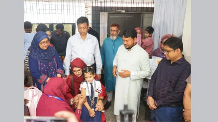 হাম-রুবেলা টিকাদানে রাসিকের শতভাগ সফলতা অর্জন