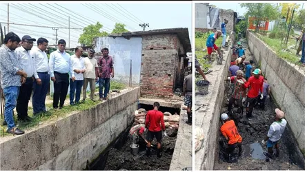 রাসিক প্রশাসকের নির্দেশে ২০ বছর পর ড্রেন পরিষ্কার শুরু