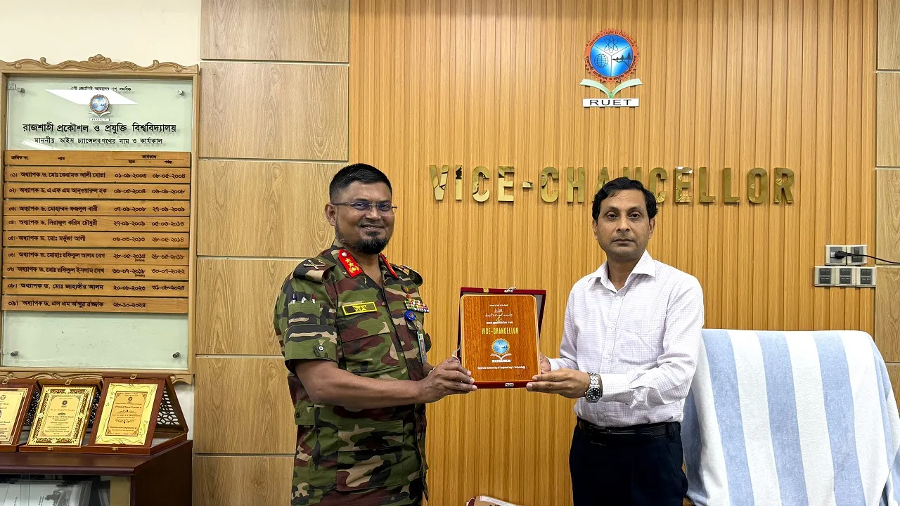 রুয়েটের ভিসির সাথে পল্লী বিদ্যুতায়ন বোর্ড চেয়ারম্যানের সৌজন্য সাক্ষাৎ