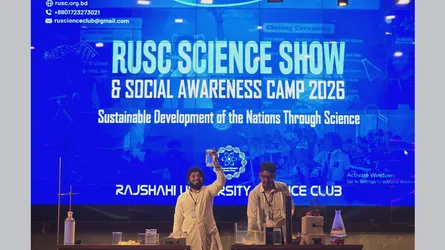 জাতীয় মঞ্চে প্রশংসিত রাবি সায়েন্স ক্লাবের সায়েন্স শো
