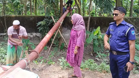 সিরাজদিখানে কৃষিজমি ভরাটে অভিযান, বিনষ্ট ৮০০ মিটার পাইপ