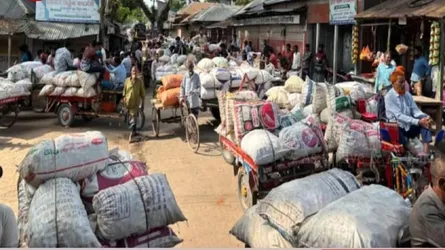 রাজবাড়ীর বহরপুর ও সোনাপুর হাটে পেয়াজ ব্যবসায়ীদের ধর্মঘট, বিপাকে কৃষক