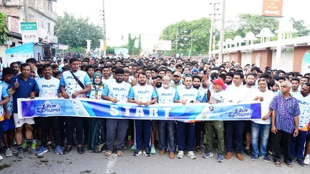পদ্মা নদী রক্ষায় রাজশাহীতে ‘রান ফর পদ্মা’ মিনি ম্যারাথন