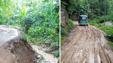 কাউখালীর গ্রামীণ সড়কগুলোর বেহাল দশা, ভোগান্তিতে কয়েক হাজার মানুষ