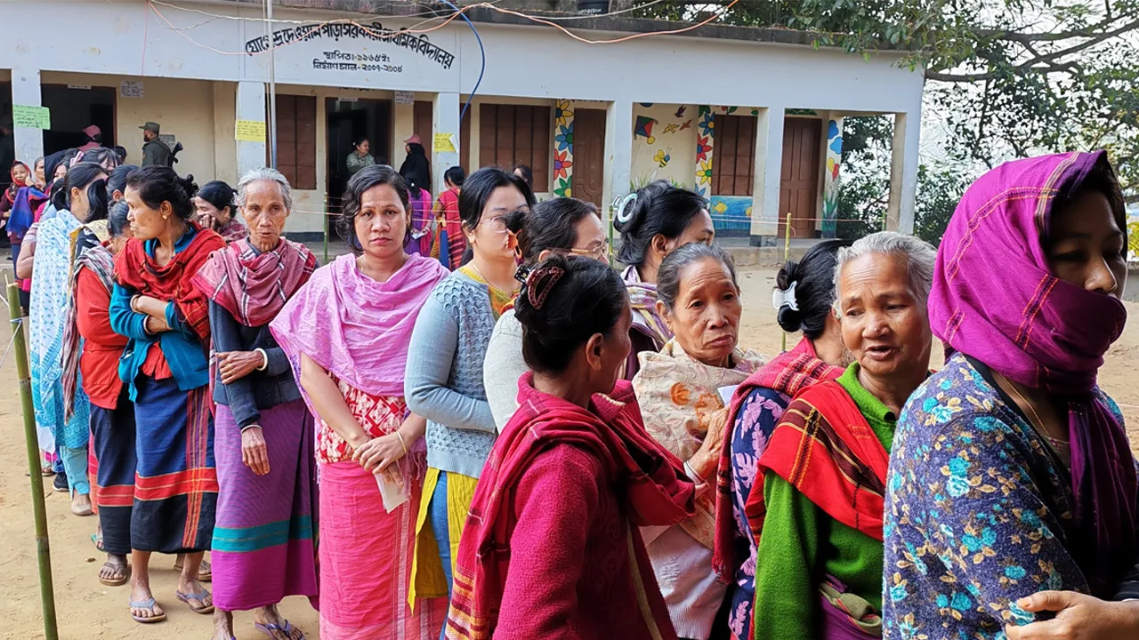 রাঙ্গামাটির ২৯৯ নম্বর সংসদীয় আসনের নির্বাচন চলছে