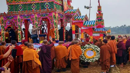 ভদন্ত তিলোকানন্দ মহাথেরোর দাহক্রিয়া সম্পন্ন
