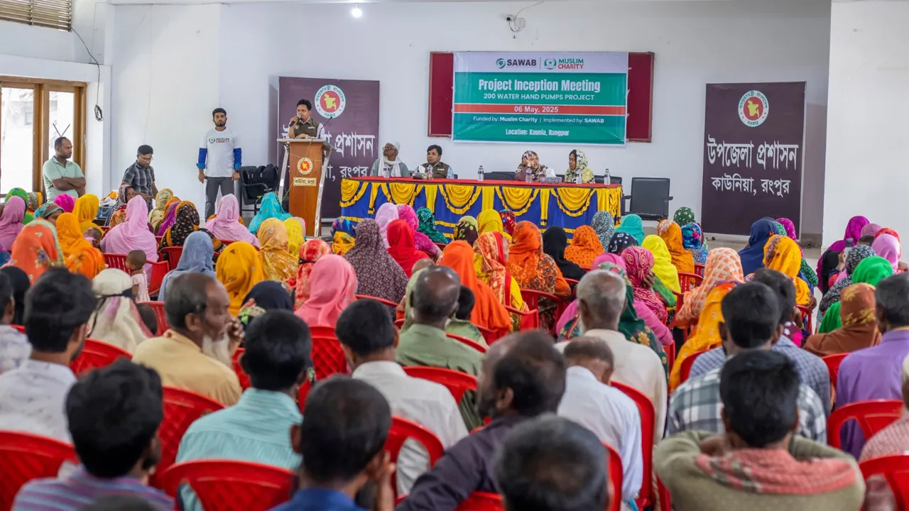 ছওয়াব’র উদ্যোগে কাউনিয়ায় ২০০ পরিবারের মাঝে টিউবওয়েলের অর্থ বিতরণ