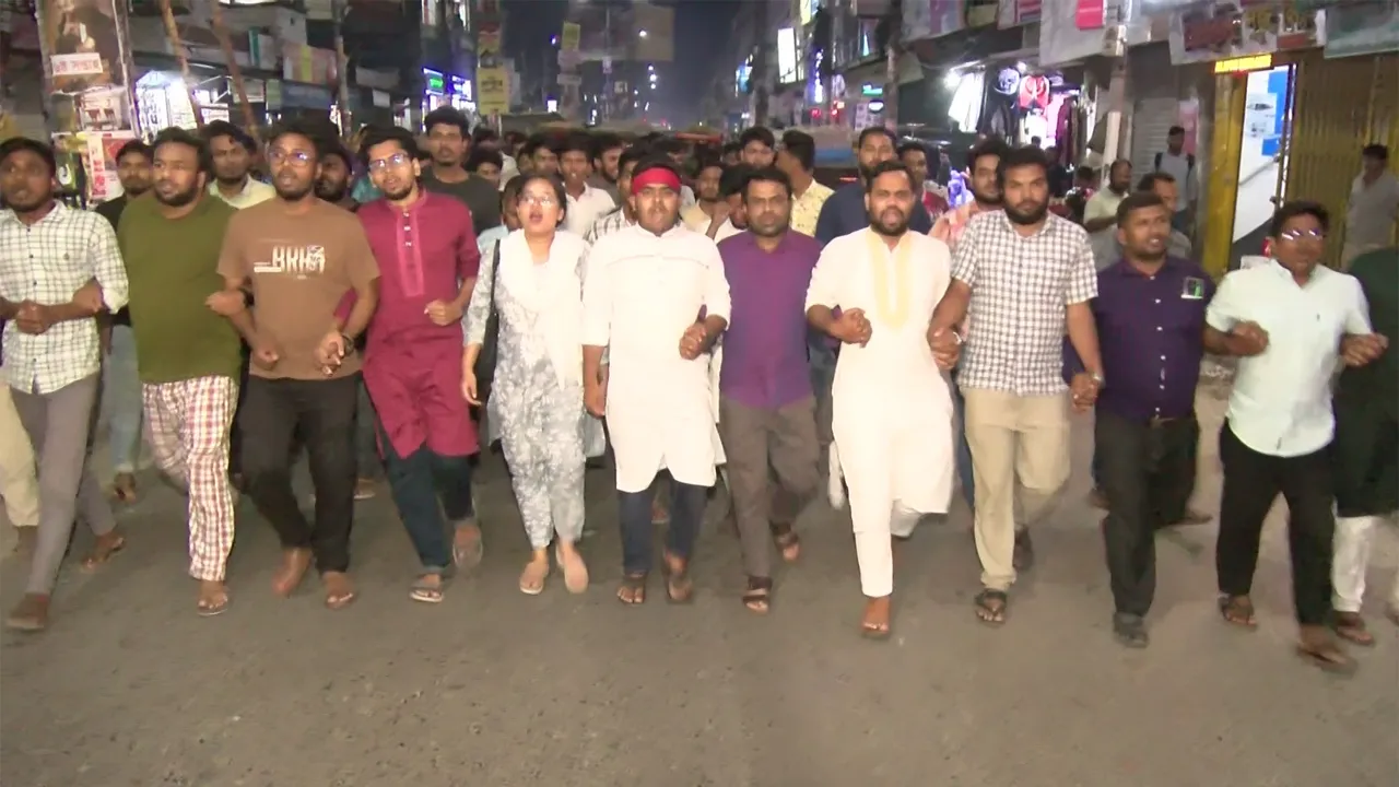 হাসনাত আব্দুল্লাহর ওপর হামলার প্রতিবাদে রংপুরে এনসিপির বিক্ষোভ