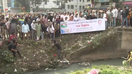 রংপুরে শ্যামাসুন্দরী খালের উন্নয়নে ১০০ বছরের পরিকল্পনার ঘোষণা বিএনপি প্রার্থী সামুর