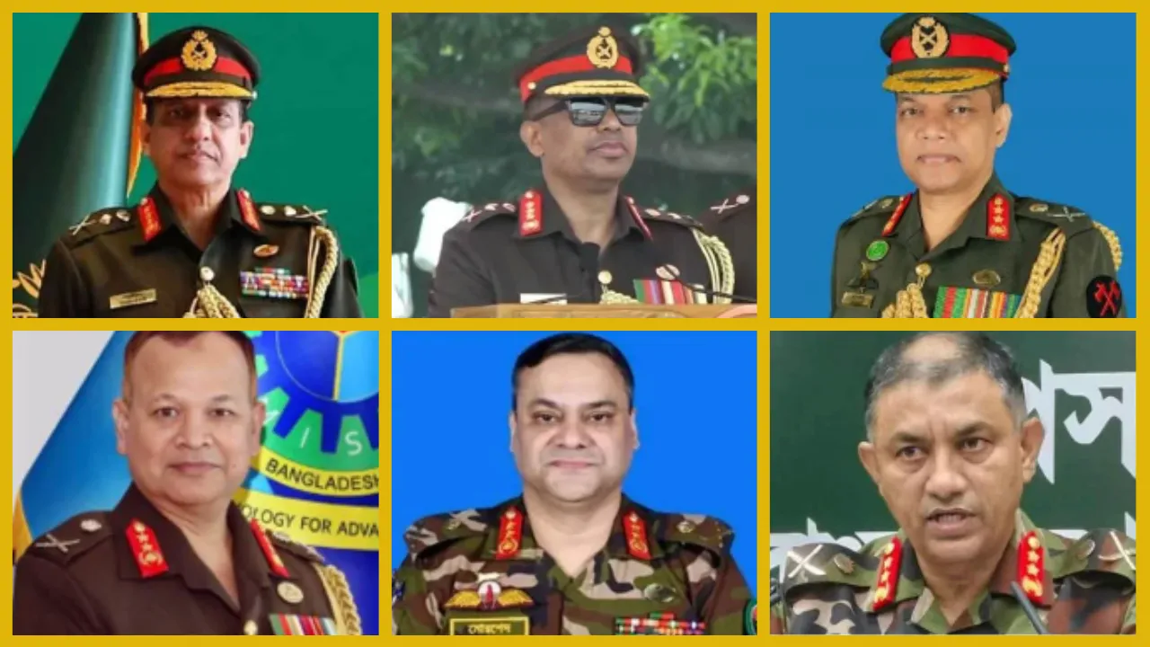 সেনাবাহিনীর আরো ৬ বড় পদে রদবদল
