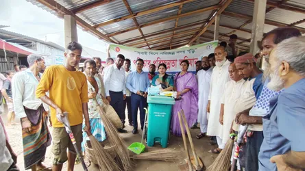 মুক্তাগাছা পৌর শহরে পরিচ্ছন্নতা অভিযান