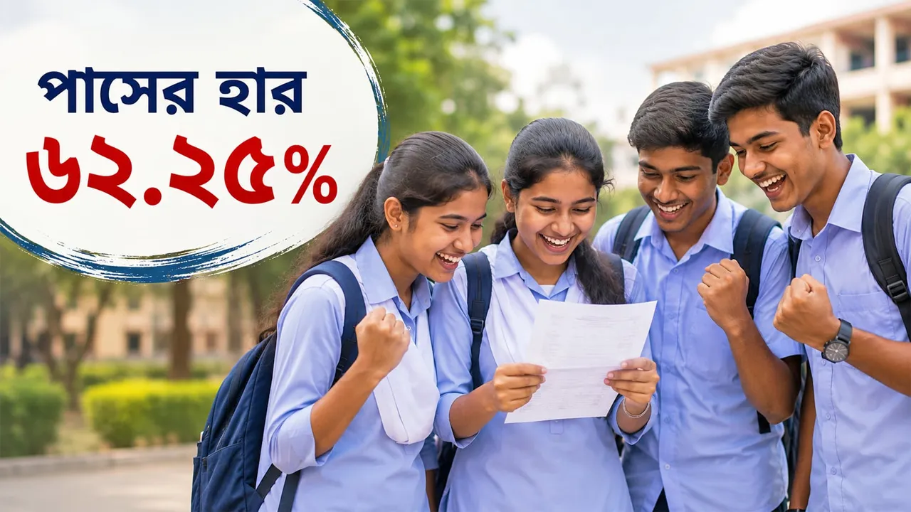 এসএসসি সমমানে পাসের হার কমে দাঁড়াল ৬২.২৫ শতাংশ