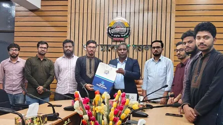 নবনিযুক্ত ভিসির সাথে শাবিপ্রবি ছাত্রশিবিরের সৌজন্য সাক্ষাৎ