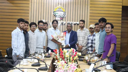 নবনিযুক্ত ভিসির সাথে শাবি প্রেসক্লাবের সৌজন্য সাক্ষাৎ