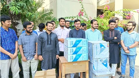 শাবিপ্রবিতে ইসলামী ছাত্রশিবিরের পানির ফিল্টার বিতরণ