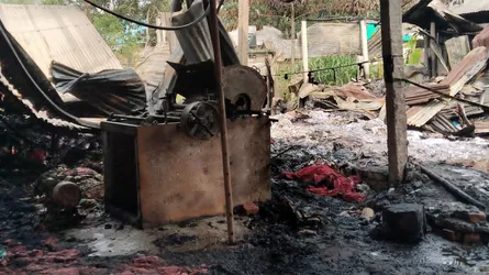 সৈয়দপুরে আগুন ক্ষতিগ্রস্ত ৫ দোকান