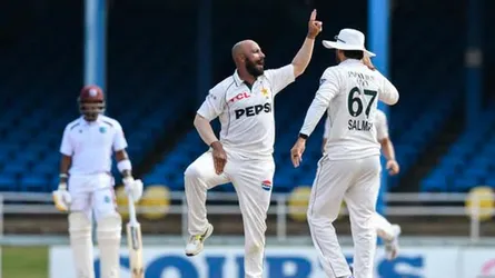 সাজিদের ঘূর্ণিতে পাকিস্তানের জয়ের সুবাস, চাপে ওয়েস্ট ইন্ডিজ
