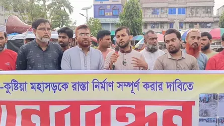 মেহেরপুর-কুষ্টিয়া মহাসড়কের পাশের অবৈধ স্থাপনা ভাঙতে হবে