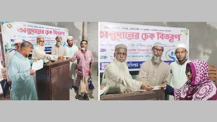 তালায় দুস্থ-অসহায়দের মাঝে চেক বিতরণ করলেন এমপি ইজ্জত উল্লাহ
