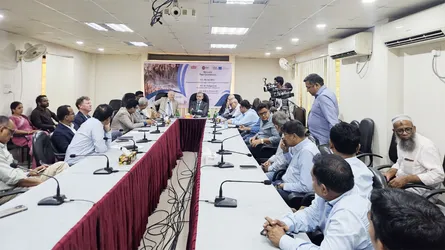 সাভারের ট্যানারিতে সিইটিপি পরিদর্শনে ইইউ প্রতিনিধি দল