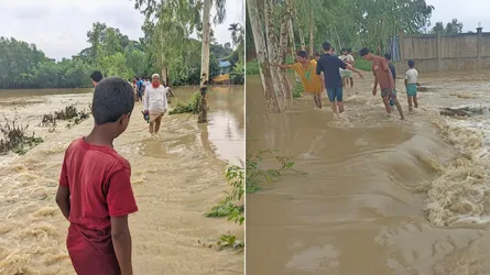সাতকানিয়ায় ভয়াবহ বন্যা, ৫ লাখ মানুষ পানিবন্দী