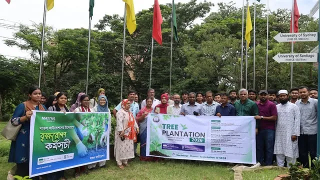 শাবিপ্রবিতে সমাজবিজ্ঞান অ্যালামনাই অ্যাসোসিয়েশনের বৃক্ষরোপণ কর্মসূচি
