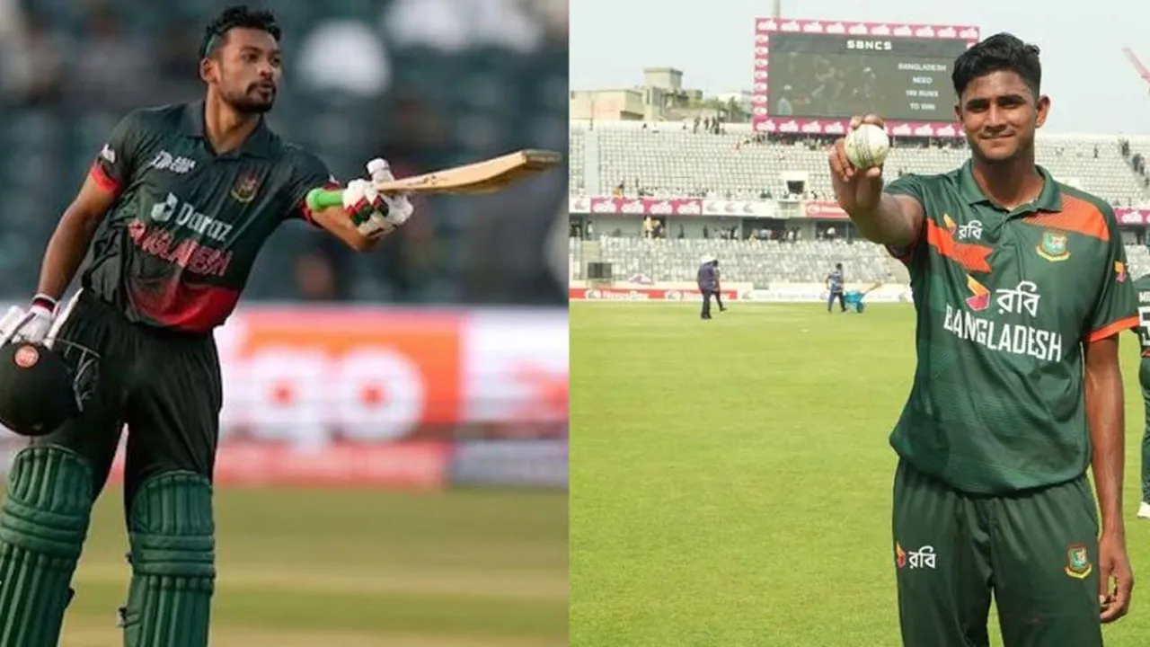 ম্যাচসেরা শান্ত, টানা দ্বিতীয়বার সিরিজসেরা নাহিদ রানা