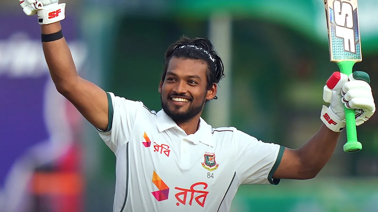 জুটি ভেঙে ১৪৮ রানে থামলেন শান্ত