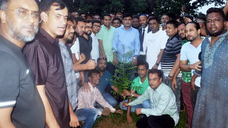 শেরপুর সরকারি কলেজে যুবদলের বৃক্ষরোপণ কর্মসূচি