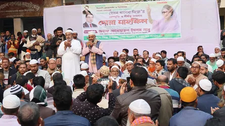 সিংড়ায় খালেদা জিয়ার সুস্থতা কামনায় এক পক্ষের দোয়া মাহফিল