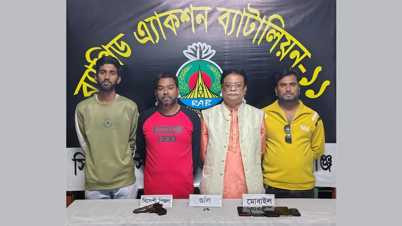 সোনারগাঁওয়ের সেই বিএনপি নেতা ৩ সহযোগীসহ গ্রেফতার