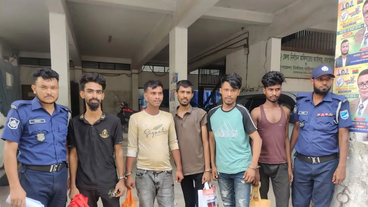 সোনারগাঁওয়ে যুবককে অপহরণের ঘটনায় ৫ অপহরণকারী গ্রেফতার