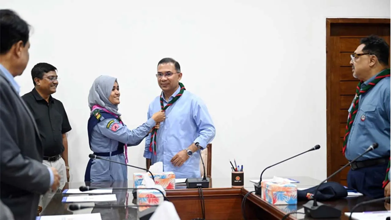 প্রধানমন্ত্রীর সাথে বাংলাদেশ স্কাউটসের জাতীয় কার্যনির্বাহী কমিটির সৌজন্য সাক্ষাৎ