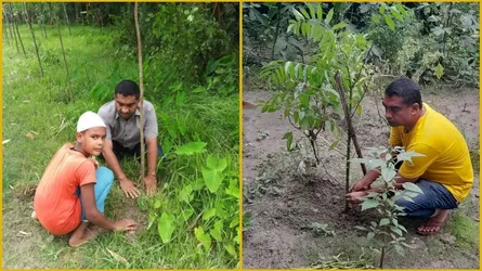 প্রকৃতির সাথে বন্ধুত্ব গড়তে ১৫ হাজার গাছ লাগিয়েছেন সুমন রাফি