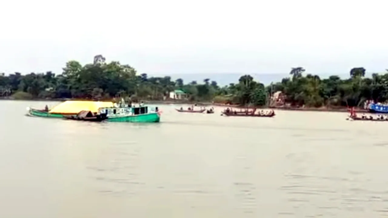 তাহিরপুরে বৌলাই নদীর পানিতে ডুবে শিশু পর্যটক নিখোঁজ