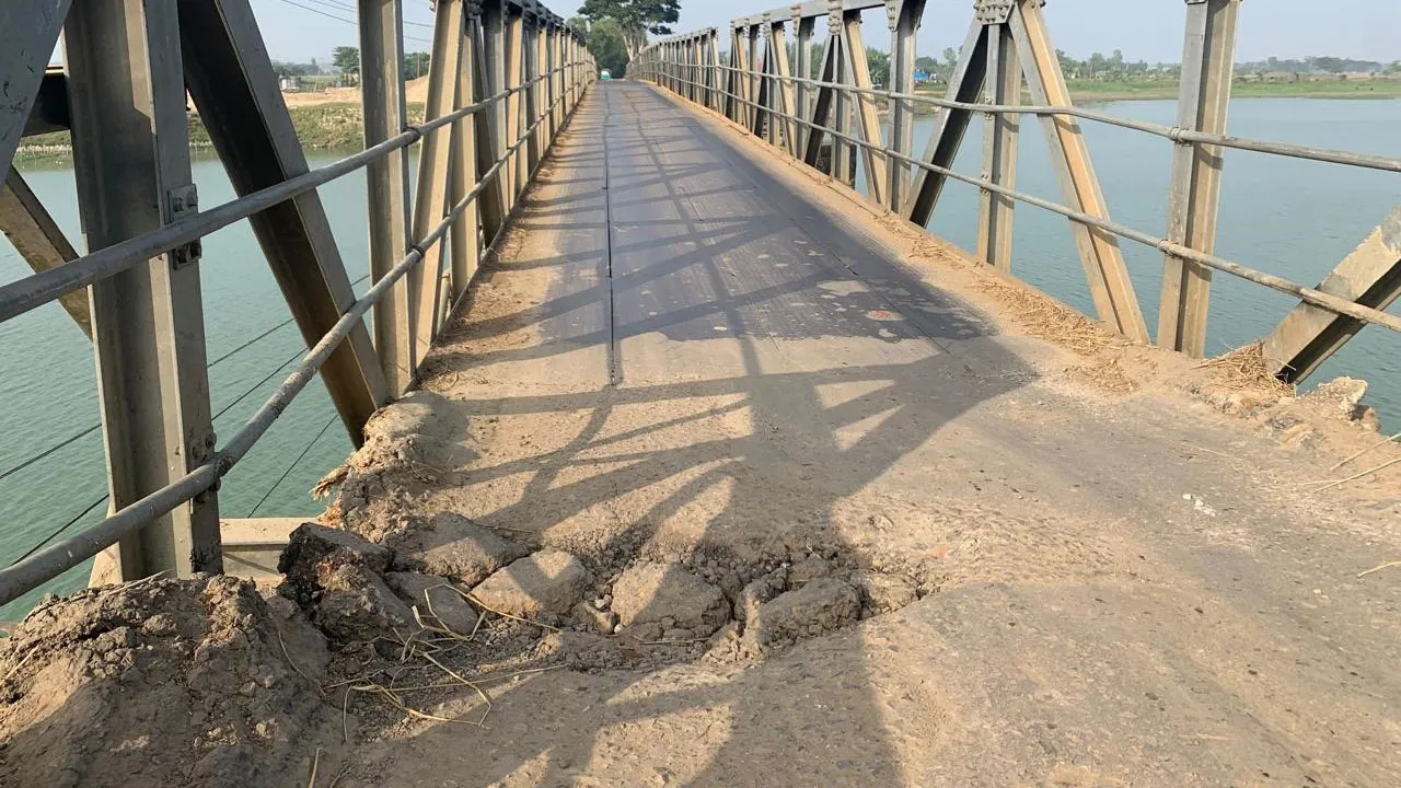 জগন্নাথপুরের বেইলি ব্রিজ এখন মরণফাঁদ