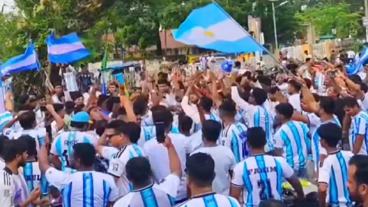 আর্জেন্টিনার সমর্থনে সুনামগঞ্জে মোটরসাইকেল শোভাযাত্রা
