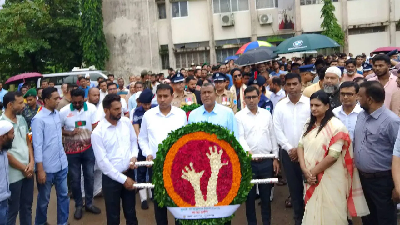 সুনামগঞ্জে ঐতিহাসিক জুলাই গণঅভ্যুত্থান দিবস পালিত