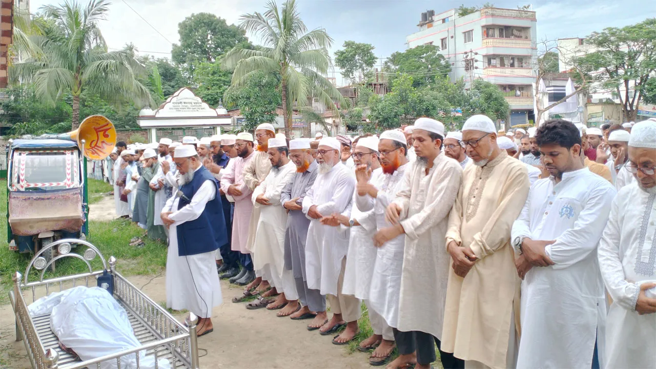 ব্রাহ্মণবাড়িয়া জামায়াতের সাবেক জেলা আমিরের জানাজা ও দাফন