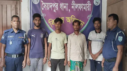 সৈয়দপুরের রাফি হত্যা মামলার ৪ আসামি ঢাকা থেকে গ্রেফতার