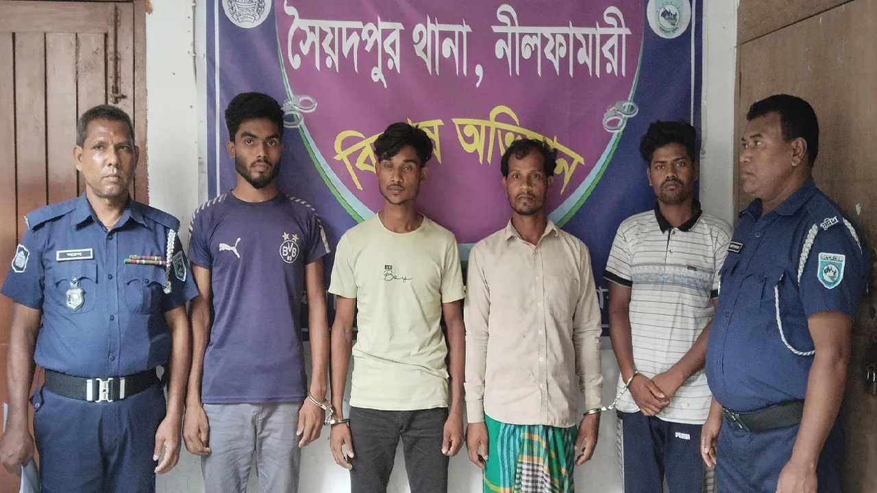 সৈয়দপুরের রাফি হত্যা মামলার ৪ আসামি ঢাকা থেকে গ্রেফতার