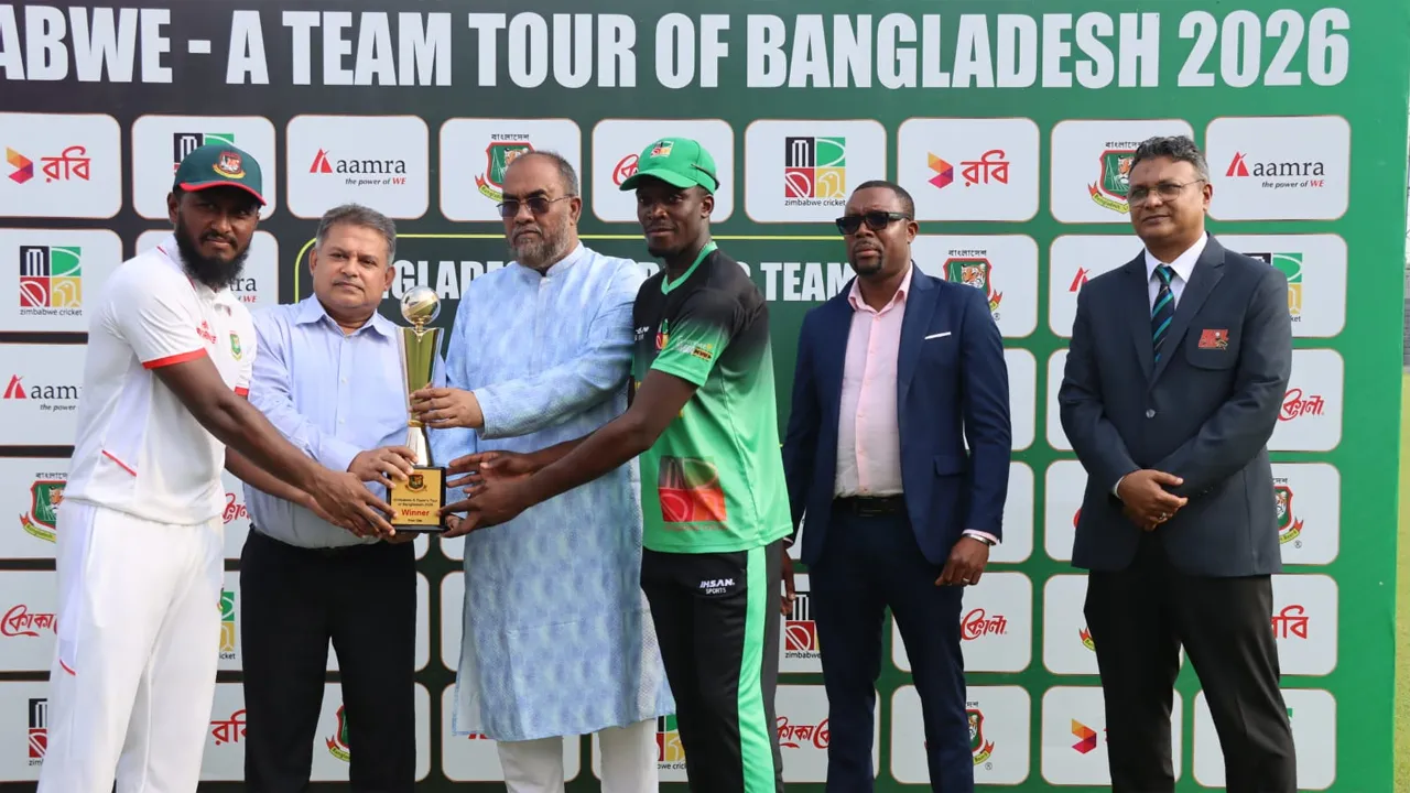 সিলেটে জিম্বাবুয়ে ‘এ’ দলের সাথে ড্র করল বাংলাদেশ