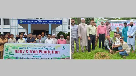 বিশ্ব পরিবেশ দিবস উপলক্ষে সিকৃবিতে র‍্যালি, বৃক্ষরোপণ ও আলোচনা সভা