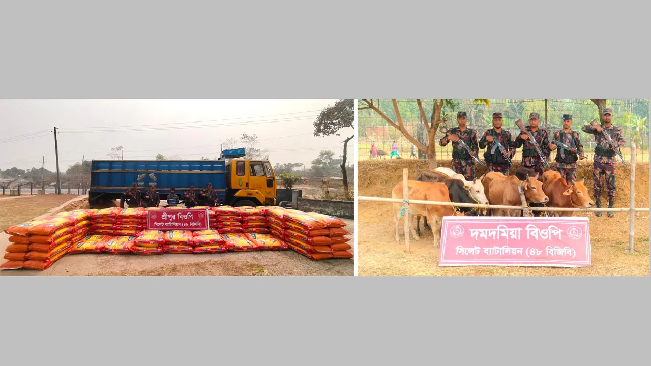 সিলেটে ১ কোটি টাকার ভারতীয় চোরাই পণ্য জব্দ